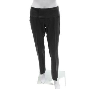 Alvin Valley Women Dress Pants Dark Gray Wool Button Maternity Size 36